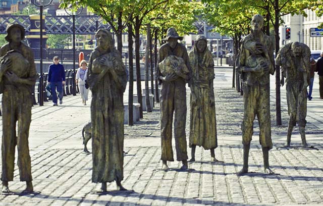 great famine ireland memorial