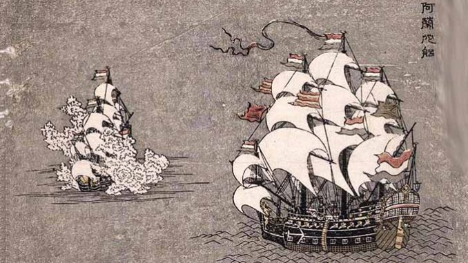The emergence of the Dutch and the Spaniards in Japan