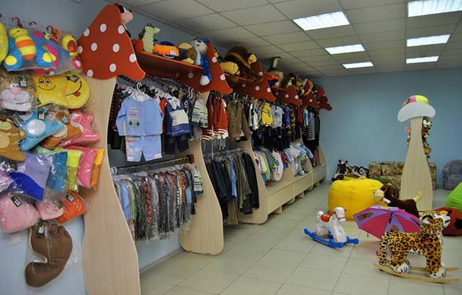 Shop of a kidswear