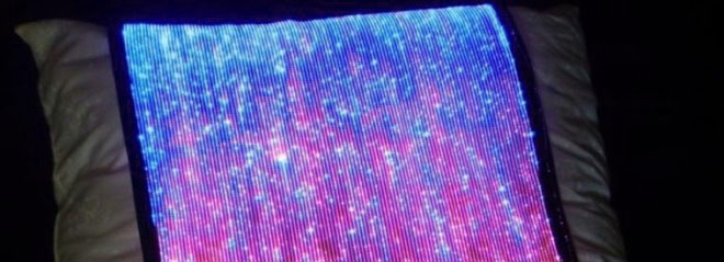 Fabric from an optical fiber